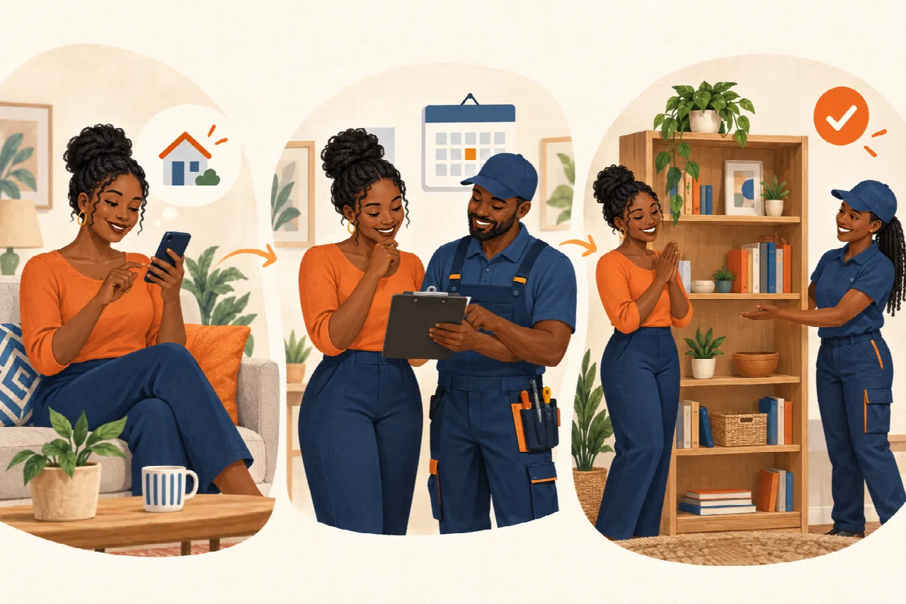Décrire son besoin, convenir de l’intervention et faire réaliser le service.